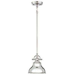 Lampa wisząca Emery QZ-EMERY-P-S-IS Elstead Lighting 1x100W E27 Metal Srebrny