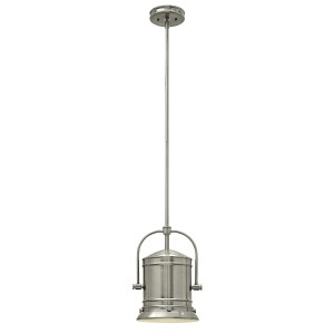 Lampa wisząca Pullman HK-PULLMAN-M-BN Elstead Lighting 1x60W E27 Srebrny