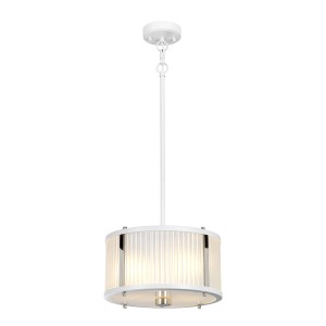 Lampa wisząca Corona DL-CORONA-2P-WPN Elstead Lighting 2x60W E27 Stal Biały