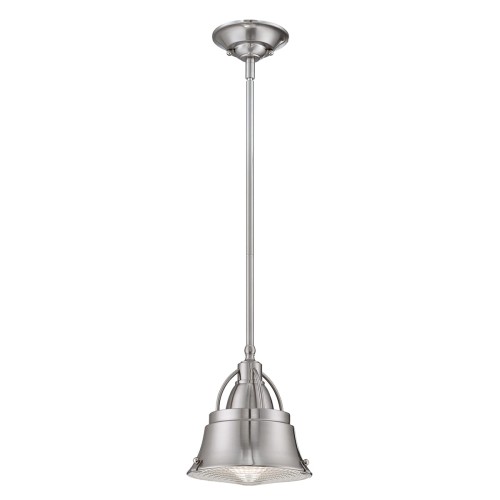 Lampa wisząca Cody QZ-CODY-P-S-BN Elstead Lighting 1x60W E27 Srebrny