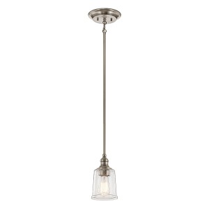 Lampa wisząca Waverly KL-WAVERLY-MP-CLP Elstead Lighting 1x60W E27 Stal Srebrny