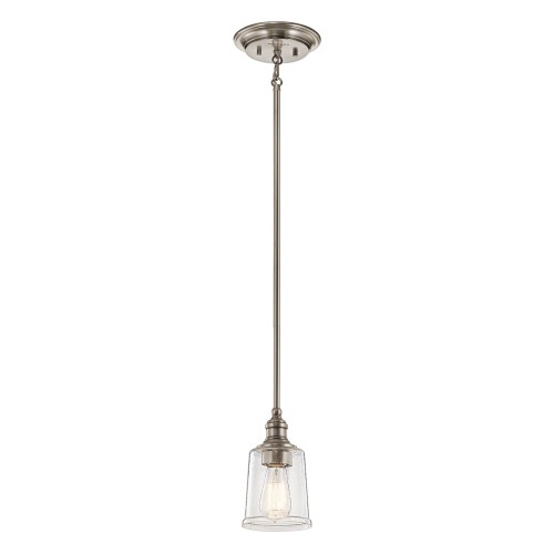 Lampa wisząca Waverly KL-WAVERLY-MP-CLP Elstead Lighting 1x60W E27 Stal Srebrny
