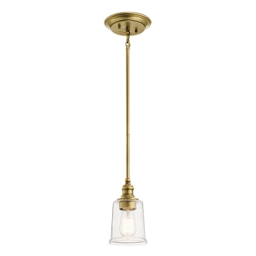 Lampa wisząca Waverly KL-WAVERLY-MP-NBR Elstead Lighting 1x60W E27 Stal Mosiądz