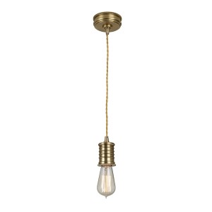 Lampa wisząca Douille DOUILLE-P-AB Elstead Lighting 1x60W E27 Mosiądz Mosiądz