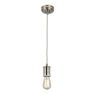 Lampa wisząca Douille DOUILLE-P-PN Elstead Lighting 1x60W E27 Mosiądz Chrom