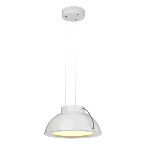 Lampa wisząca Europa EUROPA-P-B Elstead Lighting 1x20W LED Stal Biały
