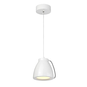 Lampa wisząca Europa EUROPA-P-A Elstead Lighting 1x18W LED Stal Biały