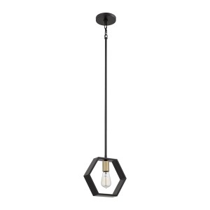 Lampa wisząca Bismarck QZ-BISMARCK-MP-EK Elstead Lighting 1xE27  60 W Stal Czarne