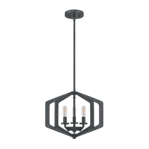 Lampa wisząca Vanguard QZ-VANGUARD-3P-OK Elstead Lighting 3xE14 40 W Stal Postarzana czerń