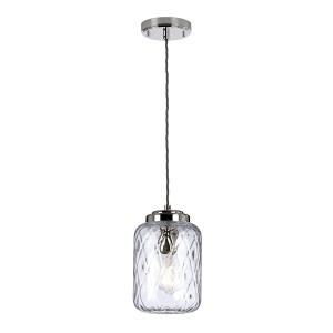 Lampa wisząca Sola SOLA-P Elstead Lighting 1xE27 60 W Stal, Szkło Polerowany nikiel