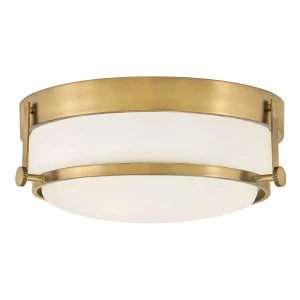 Lampa sufitowa Plafon Harper HK-HARPER-F-HB Elstead Lighting 3x60 W E27 Stary mosiądz