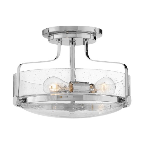 Lampa sufitowa Mały półplafon Harper HK-HARPER-SFS-CM-CS Elstead Lighting 3x60 W E27 Polerowany chrom
