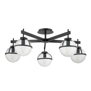 Lampa sufitowa Półplafon Hollis HK-HOLLIS-5-C-BK Elstead Lighting 5x40 W E14 Czarny
