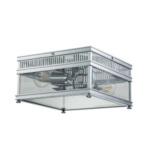 Lampa sufitowa Plafon Holborn HOLBORN-F-PC Elstead Lighting 2x60 W E27 Polerowany chrom