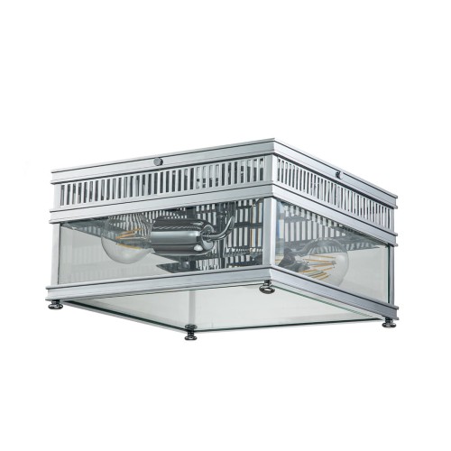 Lampa sufitowa Plafon Holborn HOLBORN-F-PC Elstead Lighting 2x60 W E27 Polerowany chrom