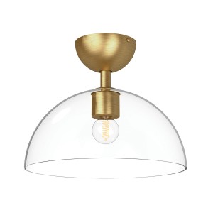 Lampa sufitowa Półplafon Jude ALM-JUDE-SF-GD-CL Elstead Lighting 1xE27 60W Stal, szkło przezroczyste Złoty