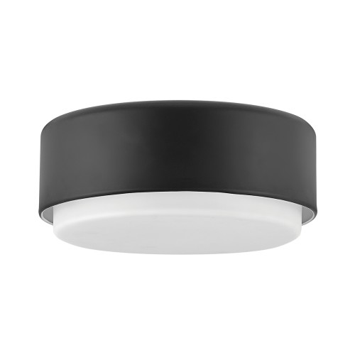 Lampa sufitowa Plafon Cedric HK-CEDRIC-F-S-BK Elstead Lighting 2xE27 40W Stal, szkło opalowe Czarny