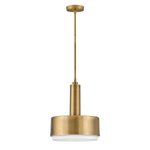 Średnia lampa wisząca Cedric HK-CEDRIC-P-M-BK Elstead Lighting 2xE27 60W Stal, szkło opalowe Czarny