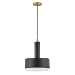 Średnia lampa wisząca Cedric HK-CEDRIC-P-M-BR Elstead Lighting 2xE27 60W Stal, szkło opalowe Złoty