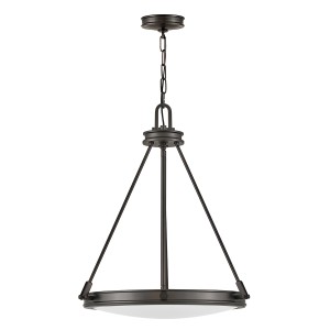 Lampa wisząca Collier HK-COLLIER-P-BX Elstead Lighting 4xE14 40W Stal, szkło opalowe Czarny