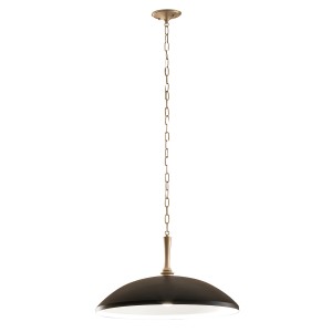 Lampa wisząca Delarosa KL-DELAROSA-P-BK Elstead Lighting 1xE27  60W Stal Czarny, Złoty