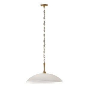 Lampa wisząca Delarosa KL-DELAROSA-P-WH Elstead Lighting 1xE27  60W Stal Biały, Złoty