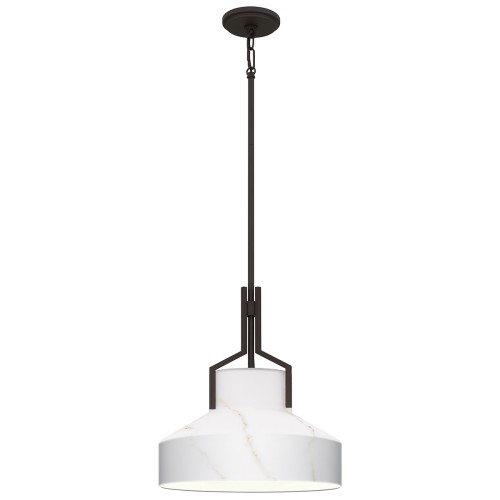 Lampa wisząca Brecken QZ-BRECKEN-2P-OZ-OPAL Elstead Lighting 2xE27 60W Stal, szkło Brązowy