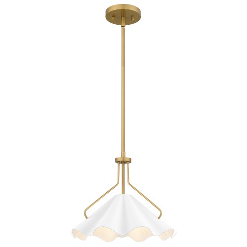 Lampa wisząca Mejia QZ-MEJIA-1P-S-AB Elstead Lighting 1xE27 60W Stal Złoty