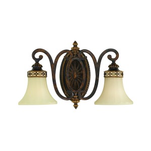 Lampa ścienna Drawing Room FE-DRAWING-ROOM2-B Elstead Lighting 2xE27 Stal Orzech