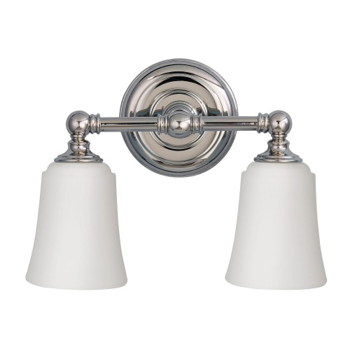 Lampa ścienna Huguenot Lake FE-HUGOLAKE2BATH Elstead Lighting 2xG9 Stal miękka