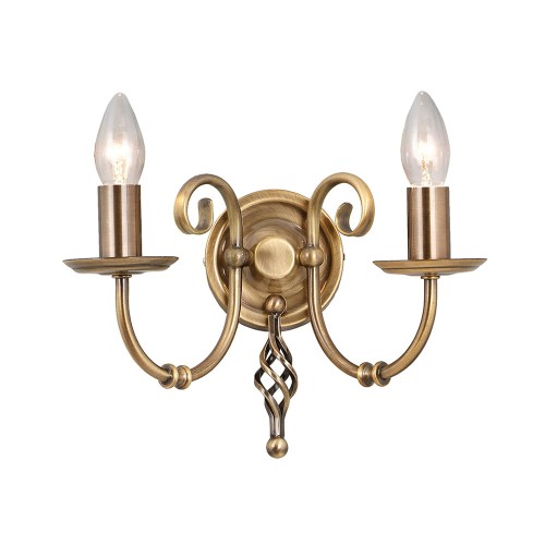 Lampa ścienna Artisan ART2-AGD-BRASS Elstead Lighting 2xE14 Stal Mosiądz