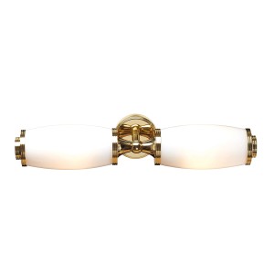 Lampa ścienna Eliot BATH-ELIOT2-PB Elstead Lighting 2x3W LED G9 Aluminium Złoty
