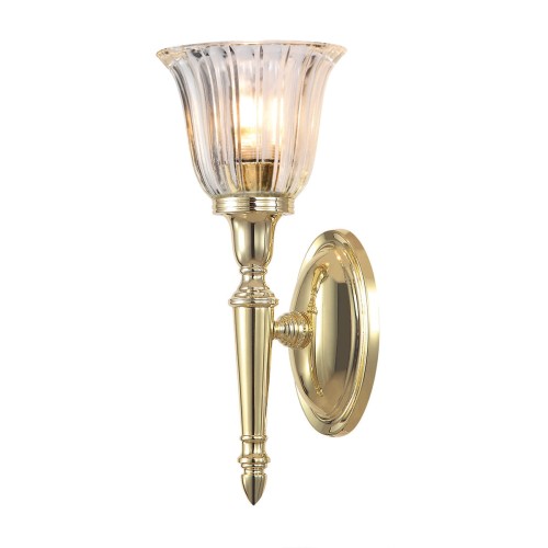 Lampa ścienna Dryden BATH-DRYDEN1-PB Elstead Lighting 1x3W LED G9 Aluminium Złoty