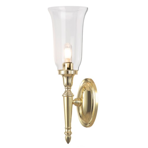 Lampa ścienna Dryden BATH-DRYDEN2-PB Elstead Lighting 1x3W LED G9 Aluminium Złoty