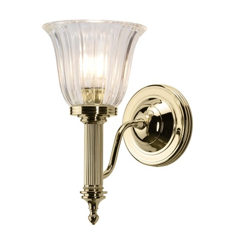 Lampa ścienna Carroll BATH-CARROLL1-PB Elstead Lighting 1x3W LED G9 Aluminium Złoty