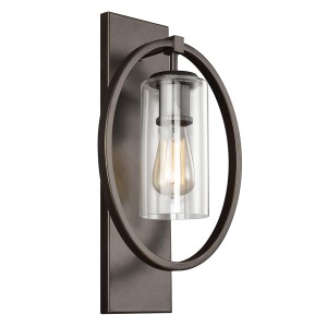 Lampa ścienna Marlena FE-MARLENA1-ANBZ Elstead Lighting 1x60W E27 Stal Czarny