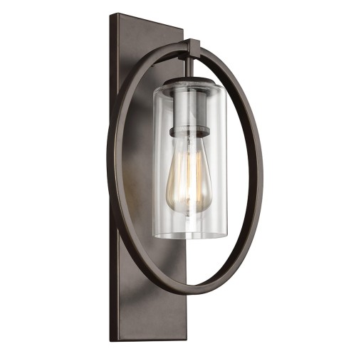 Lampa ścienna Marlena FE-MARLENA1-ANBZ Elstead Lighting 1x60W E27 Stal Czarny