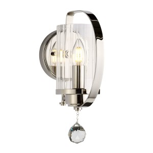 Lampa ścienna Cassie CASSIE1 Elstead Lighting 1x60W E14 Stal