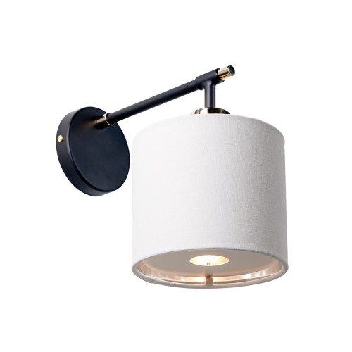 Lampa ścienna Kinkiet Balance BALANCE1-BKPN Elstead Lighting 1x40 W E27 Czarny/Polerowany nikiel