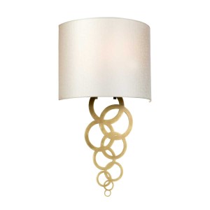 Lampa ścienna Średni kinkiet Curtis CURTIS-MEDIUM-AB Elstead Lighting 1x60 W E27 Postarzany mosiądz