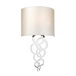 Lampa ścienna Średni kinkiet Curtis CURTIS-MEDIUM-PC Elstead Lighting 1x60 W E27 Polerowany chrom