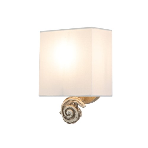 Lampa ścienna Mały kinkiet Swirl FB-SWIRL-1S-W Elstead Lighting 1x60 W E27 Biały