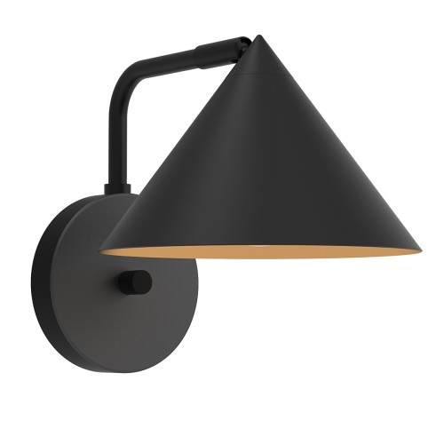 Lampa ścienna Kinkiet Remyck ALM-REMYCK-1WB-BK Elstead Lighting 1xE27 60W Stal Czarny