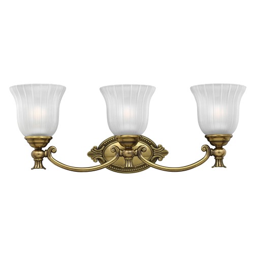 Lampa ścienna Francoise HK-FRANCOISE3-BATH Elstead Lighting 3x3W LED G9 Stal Złoty