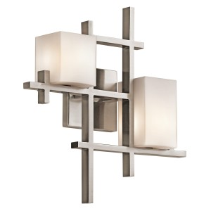 Lampa ścienna City Lights KL-CITY-LIGHTS2 Elstead Lighting 2x3W LED G9 Stal Srebrny