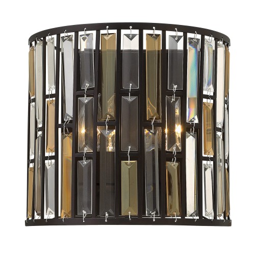 Lampa ścienna Gemma HK-GEMMA2-A-VBZ Elstead Lighting 2x60W E14 Stal Brązowy
