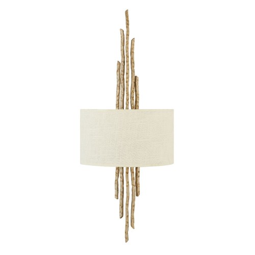Lampa ścienna Spyre HK-SPYRE2-CPG Elstead Lighting 2x60W E14 Stal Złoty