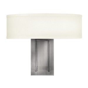 Lampa ścienna Hampton HK-HAMPTON2 Elstead Lighting 2x60W E14 Stal Srebrny