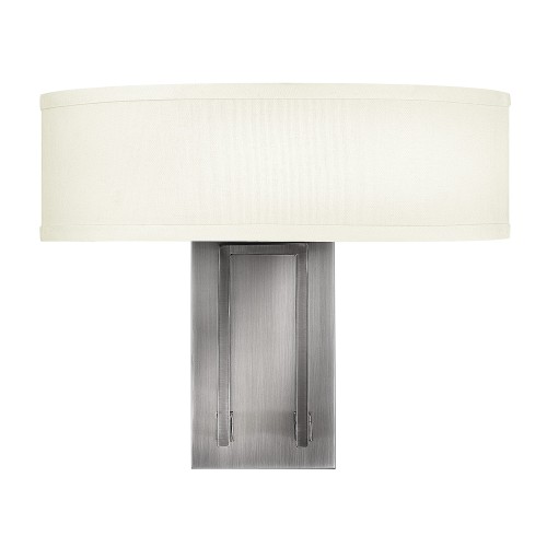 Lampa ścienna Hampton HK-HAMPTON2 Elstead Lighting 2x60W E14 Stal Srebrny
