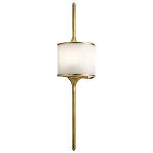 Lampa ścienna Mona KL-MONA-L-NBR Elstead Lighting 2x3.5W LED G9 Stal Złoty